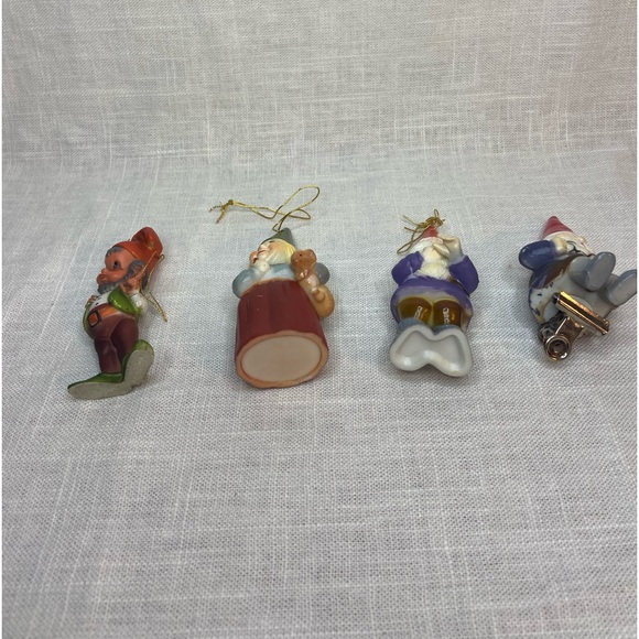 Unieboek Set 4 Vintage Miniature Gnome Figures/Tree Ornaments - Picture 4 of 4